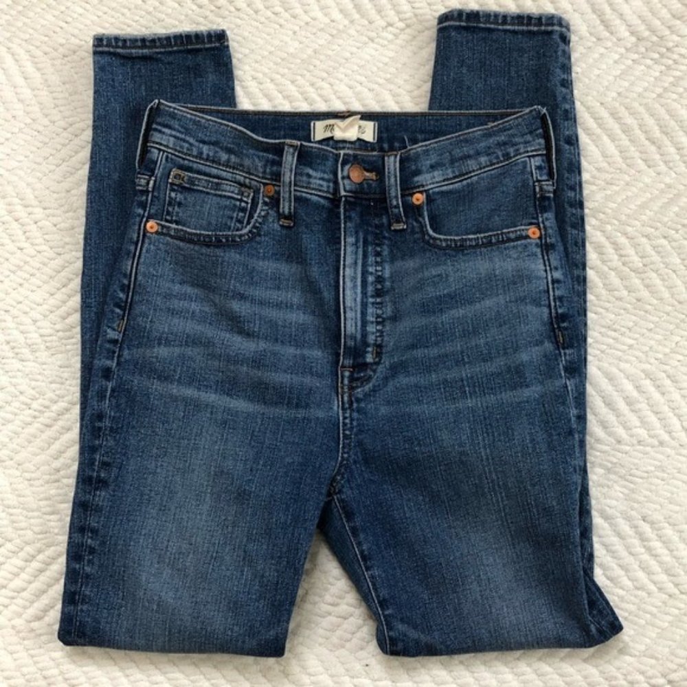 Madewell 11” High Rise Skinny Blue Jeans, 27